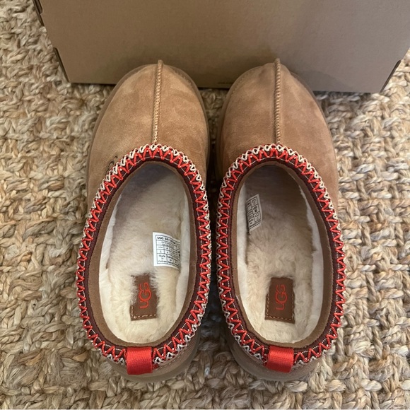 NWT UGG Tazz Slippers Chestnut Size Big Kids Y6/Women’s 7.5 - Picture 9 of 16